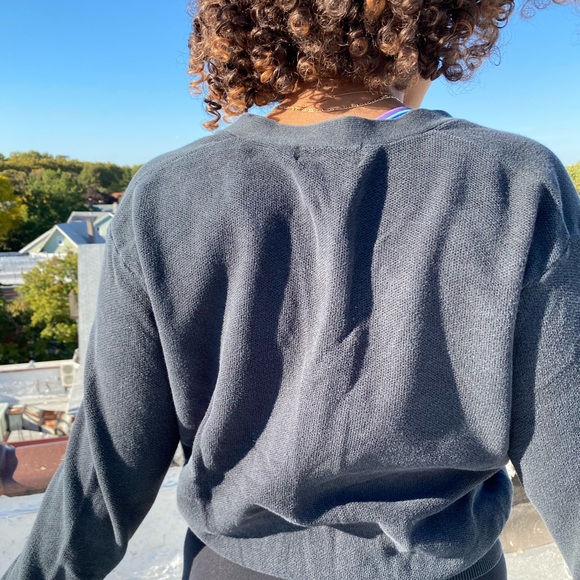 ✨Vintage Polo golf navy button up sweater - Picture 4 of 8